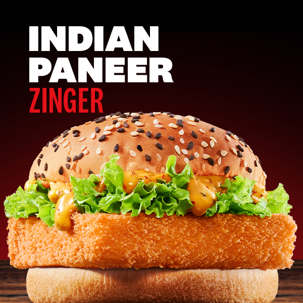 Paneer Zinger Burger