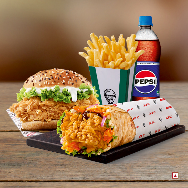 Korean Tangy Roll & Zinger Chicken Meal