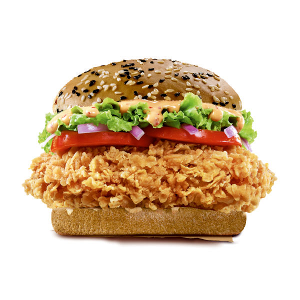 Spicy Zinger Burger With Cheese