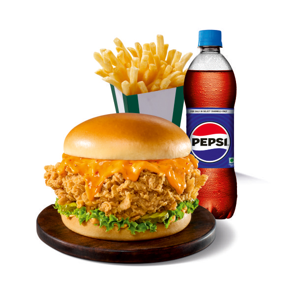 Gold Chicken Zinger + Reg Fries + Pepsi PET