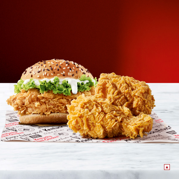 Chicken Krisper With 2 Hot Wings