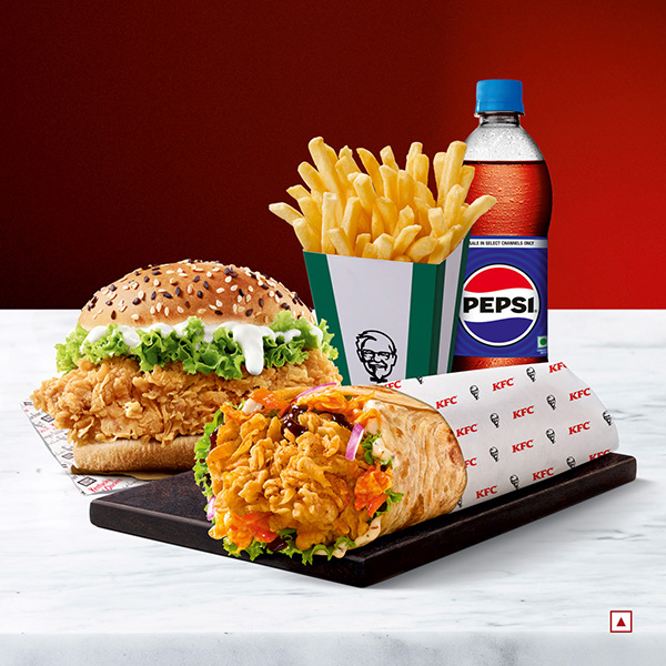 Korean Tangy Roll & Zinger Chicken Meal