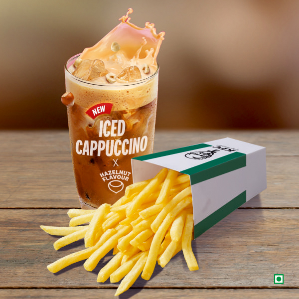Hazelnut Iced Cappuccino & Medium Fries