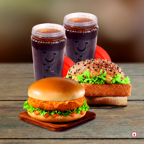 Gold Veg & Paneer Zinger Burger Meal