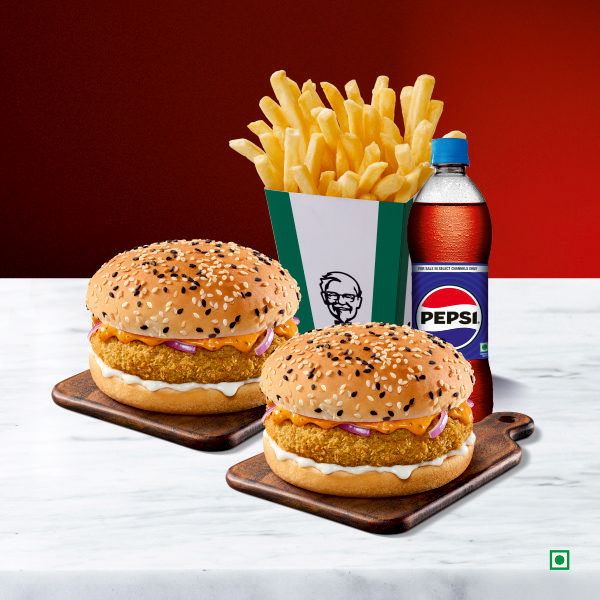 2 X Chatpata Chana Veg Burger Meal