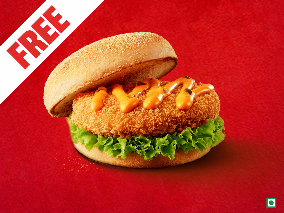 Free Veg Zinger PROMOTIONS KFC Menu